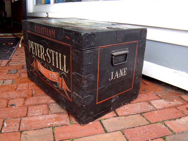 A charming 19th century seaman's trunk inscribed "Peter Still, First Mate, Chatham, 1891." — image 3